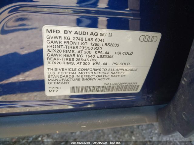 WA1L2BFZ6PP068369 Audi Q4 E-tron Premium Plus 50 Quattro