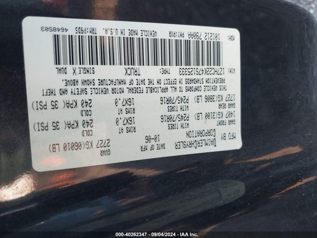 2007 MITSUBISHI RAIDER 1Z7HC22K47S125333 Photo 8