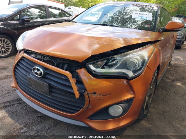 Hyundai Veloster Turbo W/black 2014 KMHTC6AE6EU201883 Image 6