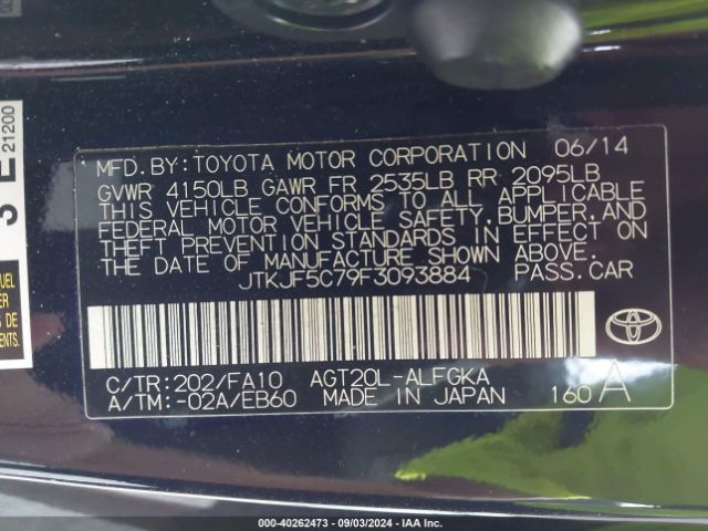 JTKJF5C79F3093884 Scion TC