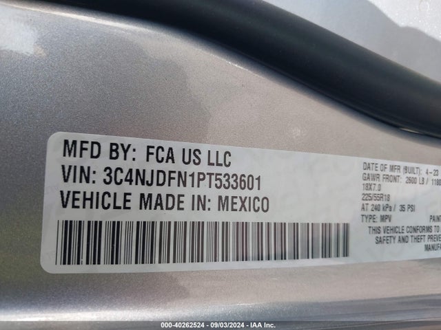 Jeep Compass Latitude Lux Fwd 2023 3C4NJDFN1PT533601 Image 9