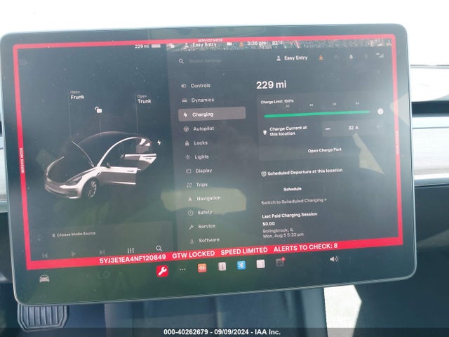 2022 TESLA MODEL 3 5YJ3E1EA4NF120849 Photo 6