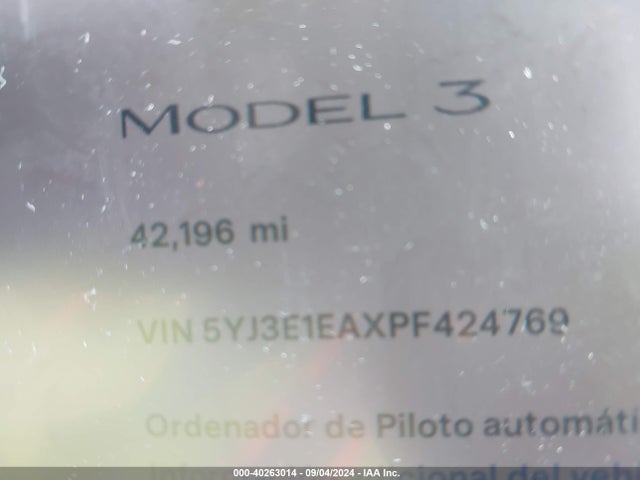 Tesla Model 3 Rear-wheel Drive 2023 5YJ3E1EAXPF424769 Image 15