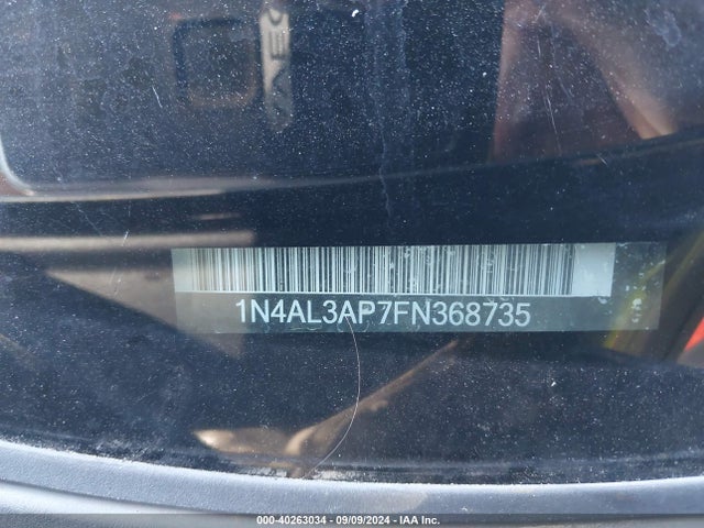 Nissan Altima 2.5 S 2015 1N4AL3AP7FN368735 Image 9