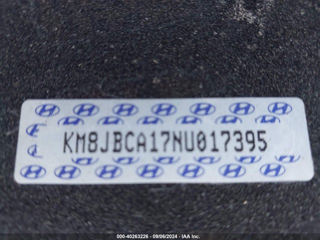 KM8JBCA17NU017395 Hyundai Tucson Hybrid Blue