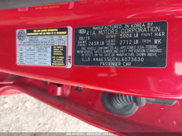 KNAE55LCXL6073630 KIA Stinger Gt2