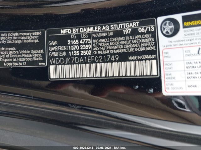 2014 MERCEDES-BENZ SL 550 WDDJK7DA1EF021749 Photo 8