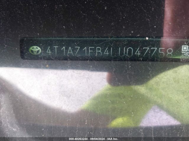 4T1AZ1FB4LU047758 Toyota AVALON XLE