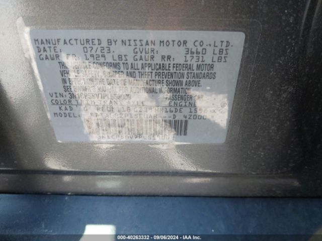 3N1CP5BV7PL559009 Nissan Kicks S Xtronic Cvt