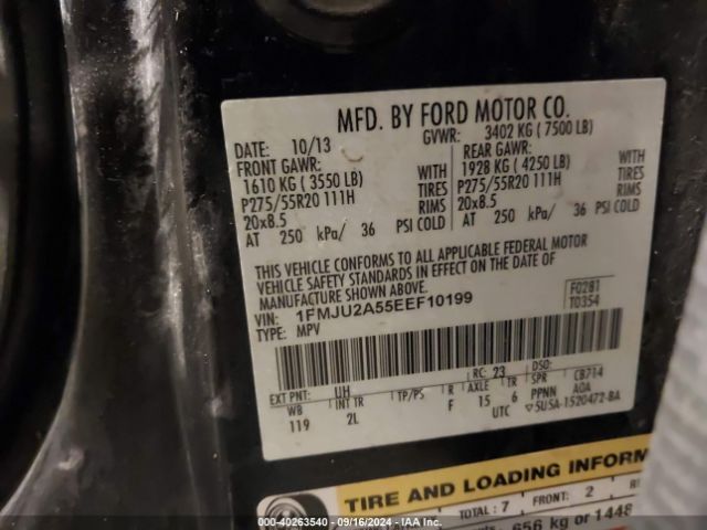 1FMJU2A55EEF10199 Ford Expedition Limited