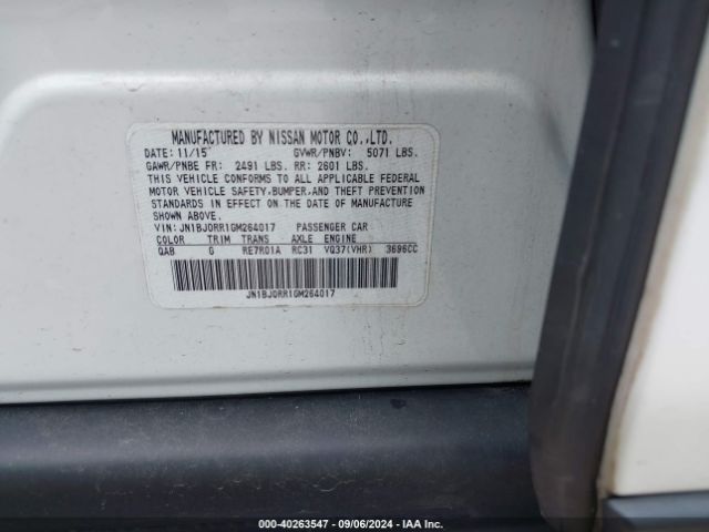 JN1BJ0RR1GM264017 Infiniti QX50