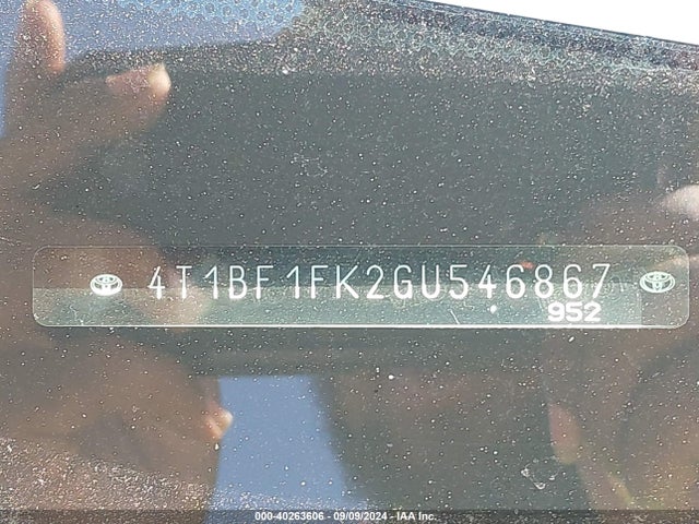 Toyota CAMRY SE 2016 4T1BF1FK2GU546867 Image 9