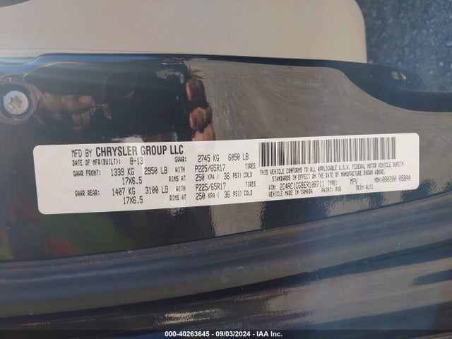 2C4RC1CG9ER108711 Chrysler Town & Country Touring-l
