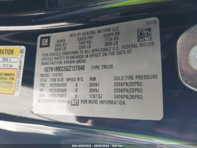 1GTN1MEC5GZ137048 GMC Sierra 1500 Sle