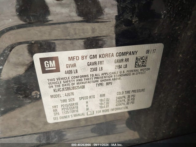 Buick Encore Preferred 2018 KL4CJESB6JB525408 Image 9