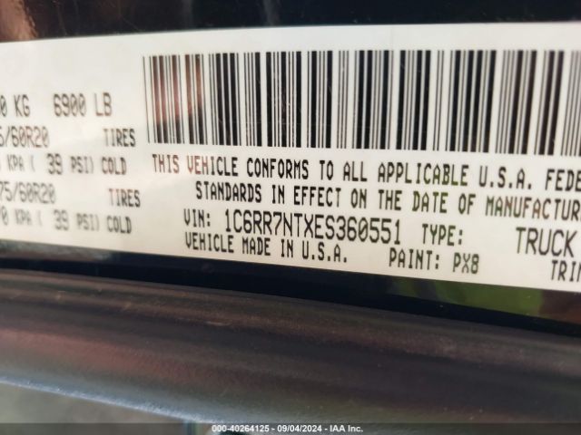 1C6RR7NTXES360551 RAM 1500 Laramie