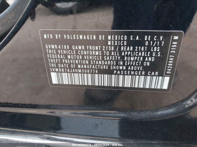 3VWDB7AJ4HM308774 Volkswagen Jetta 1.4t Se
