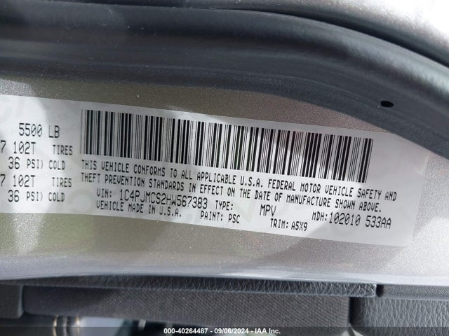 1C4PJMCS2HW567383 Jeep Cherokee Latitude 4x4