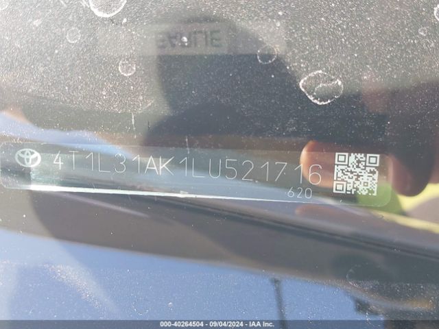 4T1L31AK1LU521716 Toyota Camry Le Hybrid