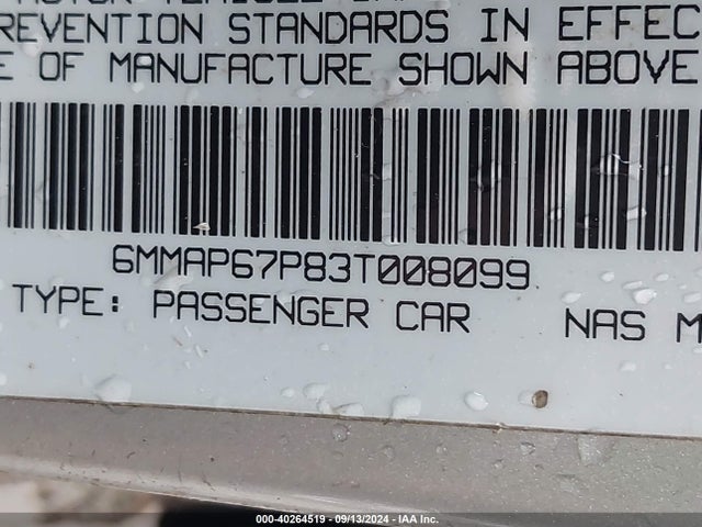 2003 MITSUBISHI DIAMANTE 6MMAP67P83T008099 Photo 8