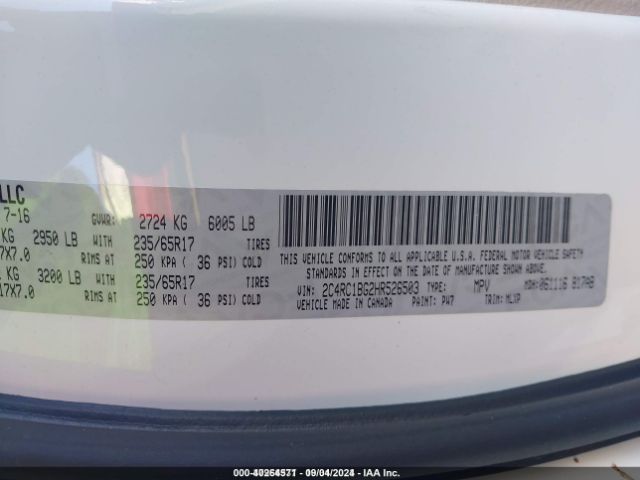 2C4RC1BG2HR526503 Chrysler Pacifica Touring-l