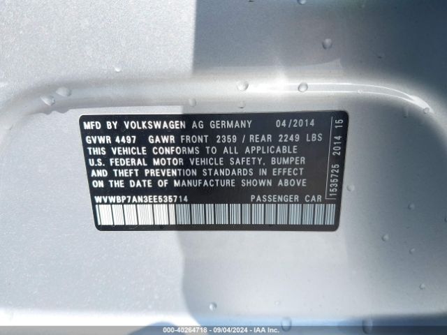 WVWBP7AN3EE535714 Volkswagen Cc 2.0t Sport