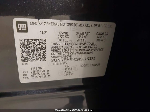 Chevrolet Blazer Awd 2lt 2022 3GNKBHR41NS116371 Image 9