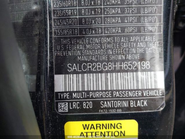 SALCR2BG8HH652198 Land Rover Discovery Sport Hse