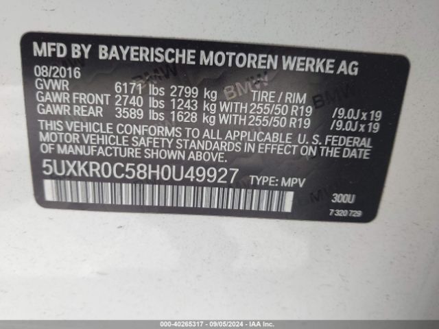 5UXKR0C58H0U49927 BMW X5 Xdrive35i