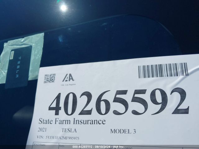 5YJ3E1EA2MF995975 Tesla Model 3 Standard Range Plus Rear-wheel Drive