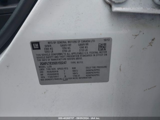 2GKFLTE35E6155247 GMC Terrain Slt-2