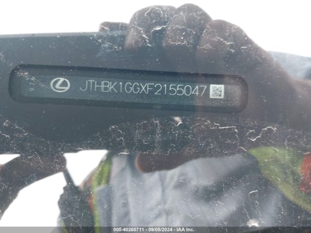 JTHBK1GGXF2155047 Lexus ES 350