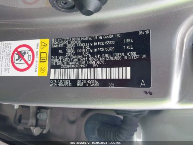 2T2BGMCA6JC024922 Lexus RX 450H