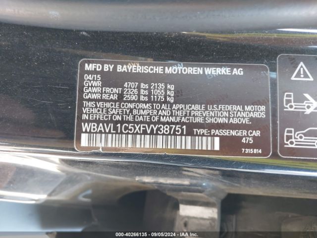 WBAVL1C5XFVY38751 BMW X1 Xdrive28i