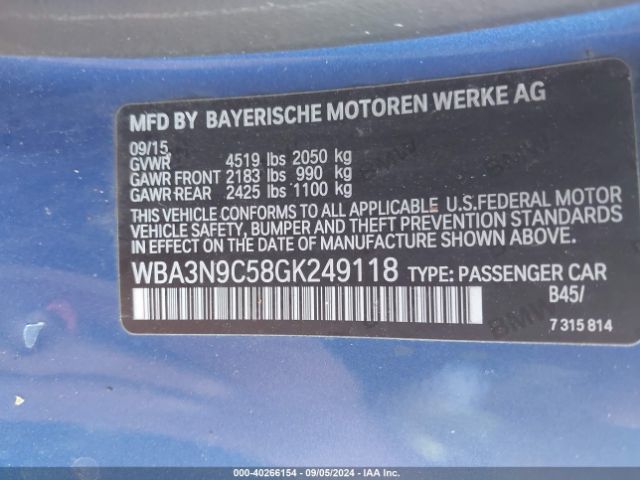 WBA3N9C58GK249118 BMW 428i Xdrive