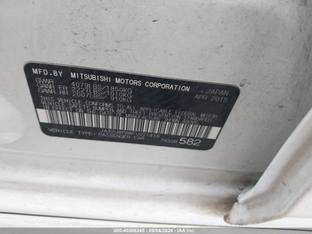 JA32U8FW4FU021456 Mitsubishi LANCER GT