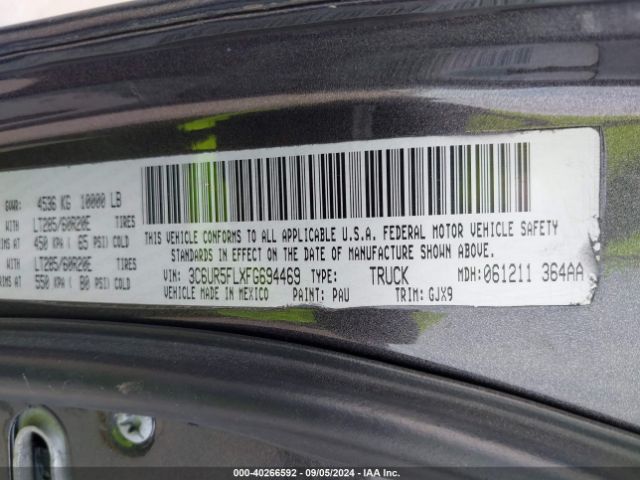 3C6UR5FLXFG694469 RAM 2500 Laramie