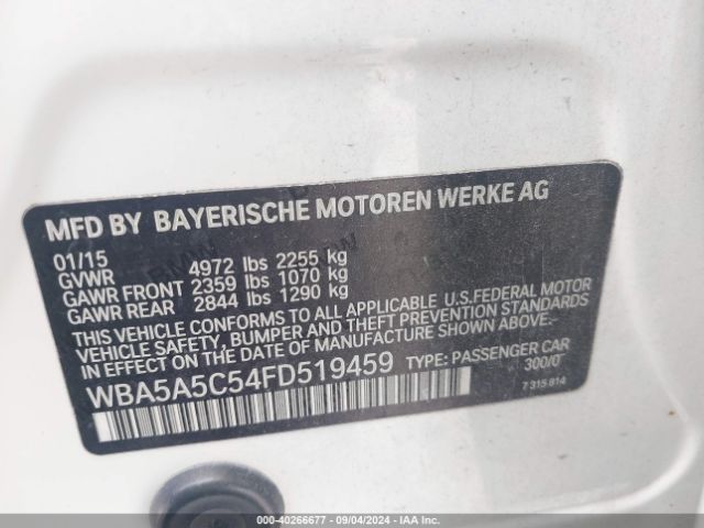 WBA5A5C54FD519459 BMW 528I