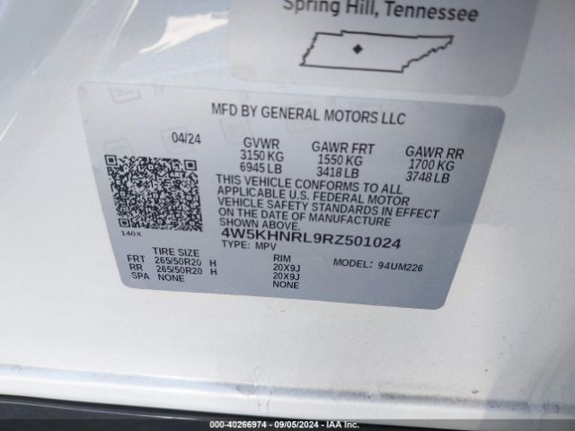 4W5KHNRL9RZ501024 Acura Zdx A-spec