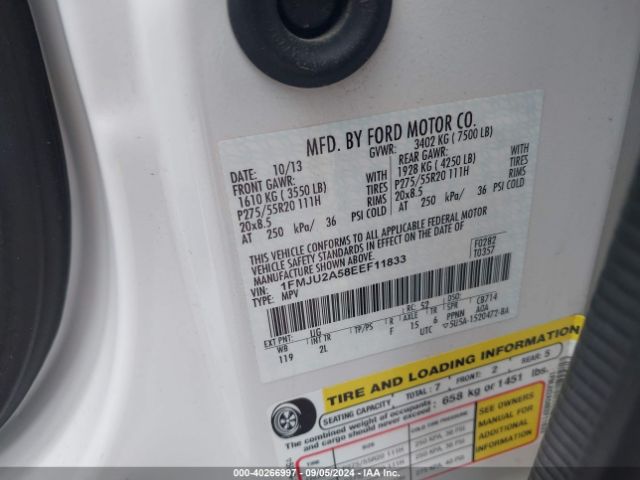 1FMJU2A58EEF11833 Ford Expedition Limited