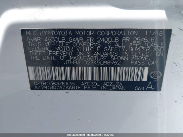 JTHBA1D27K5088962 Lexus IS 300
