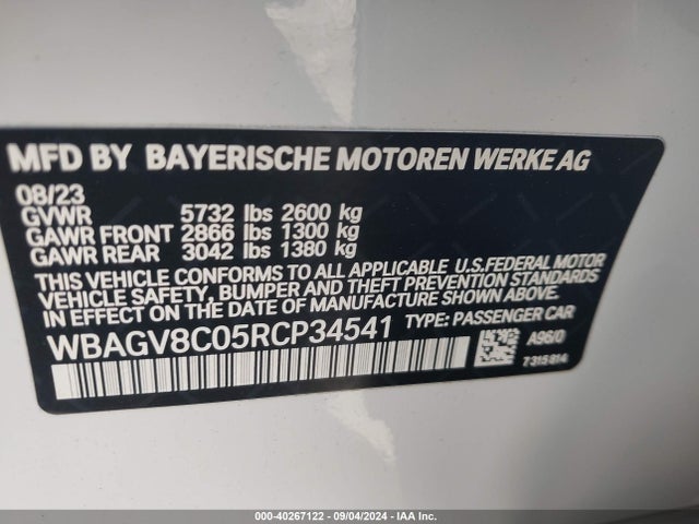 WBAGV8C05RCP34541 BMW M850i Gran Coupe Xdrive