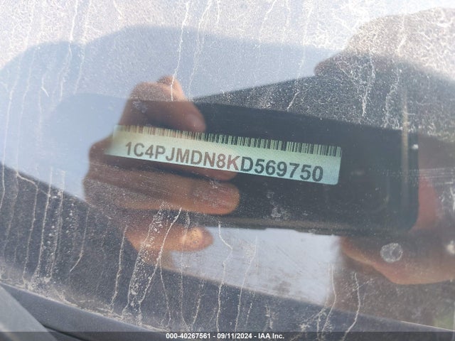 40267561 :رقم المزاد ، MVIN391267IND vin ، 2019 Jeep Cherokee Limited 4x4 مزاد بيع