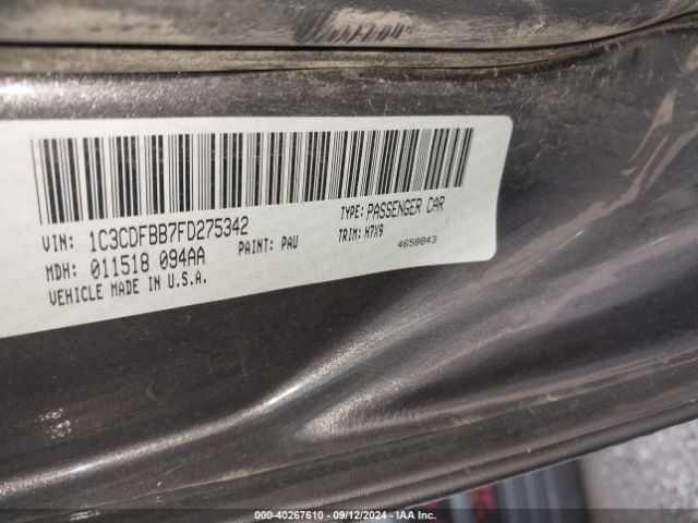 1C3CDFBB7FD275342 Dodge DART SXT