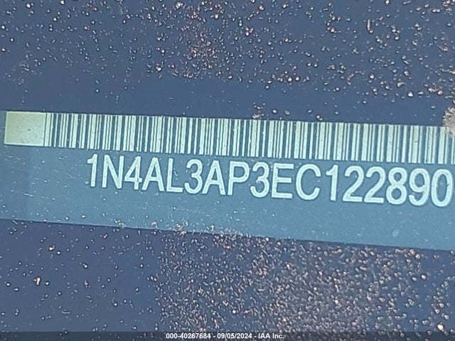 Nissan Altima 2.5 S 2014 1N4AL3AP3EC122890 Image 9