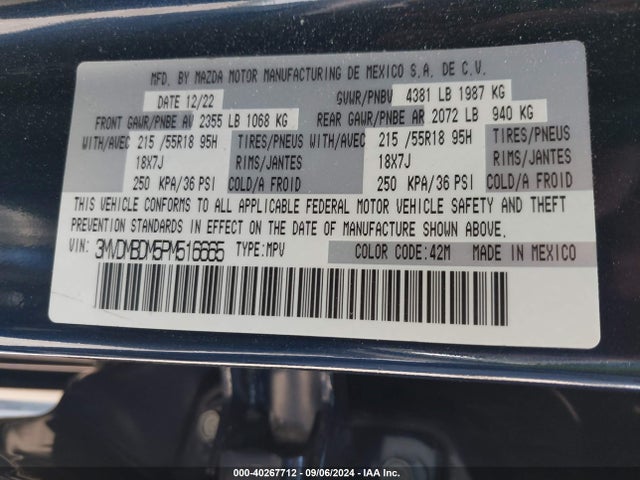 Mazda Cx-30 2.5 S Premium 2023 3MVDMBDM5PM516665 Image 9