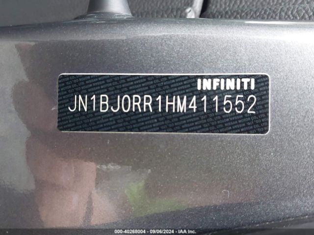 JN1BJ0RR1HM411552 Infiniti QX50