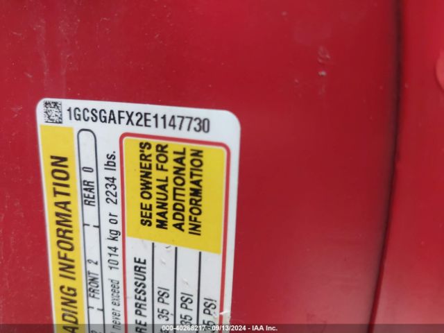 1GCSGAFX2E1147730 Chevrolet Express 1500 Work Van