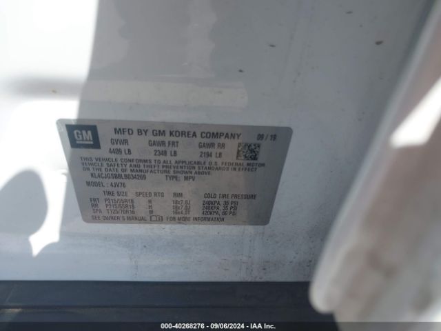 KL4CJGSB8LB034269 Buick Encore Awd Essence