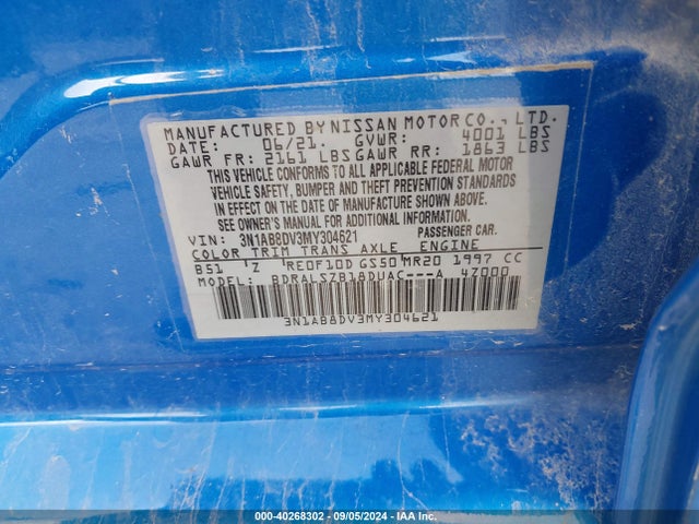 Nissan Sentra Sr Xtronic Cvt 2021 3N1AB8DV3MY304621 Image 9